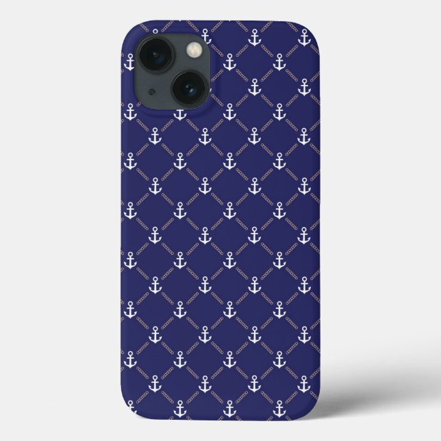 Funda De Case-Mate Para iPhone Patrón de anclaje (Reverso)