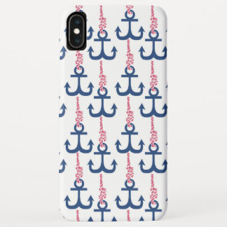 Funda Para iPhone XS Max Patrón de anclaje de época.