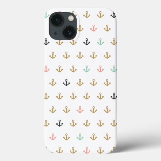 Funda De Case-Mate Para iPhone Patrón de anclaje mini (Reverso)