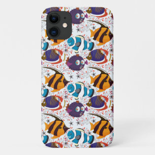 Funda Para iPhone 11 Patrón de animales acuáticos vida submarina en l