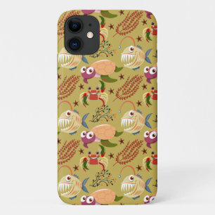 Funda Para iPhone 11 Patrón de animales acuáticos vida submarina en l