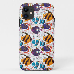 Funda Para iPhone 11 Patrón de animales acuáticos vida submarina en l