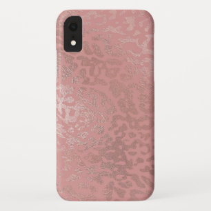 Funda Para iPhone XR Patrón de animales de la gueparda del Relieve meta