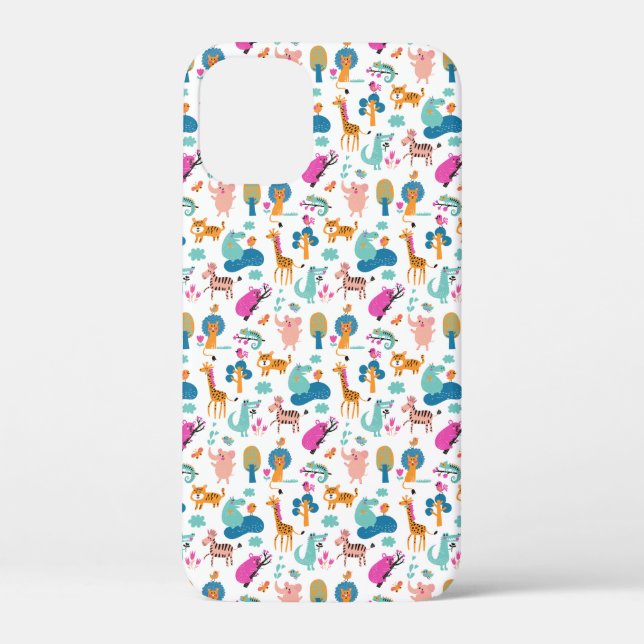 Funda De Case-Mate Para iPhone Patrón de animales de Safari (Reverso )