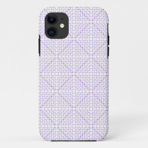 Funda Para iPhone 11 Patrón de argyle violeta preppy sin inconvenientes