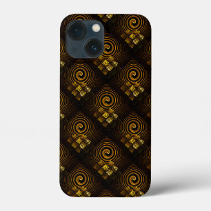 Funda Para iPhone 13 Mini Patrón de arte abstracto boho elegante moderno dor
