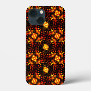 Funda Para iPhone 13 Mini Patrón de arte abstracto elegante boho moderno dor