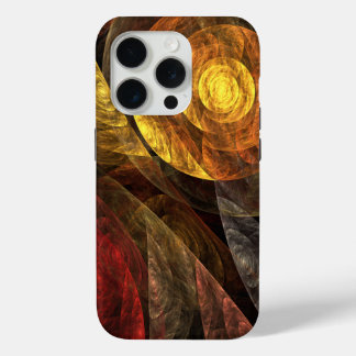Funda Para iPhone 15 Pro Patrón de Arte Abstracto Floral Moderno de Flor So