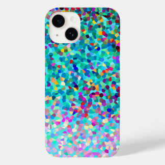 Funda Para iPhone 14 De Case-Mate Patrón de arte abstracto multicolor azul