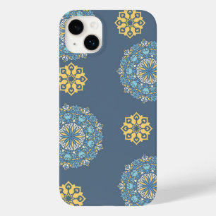 Funda Para iPhone 14 Plus De Case-Mate Patrón de arte azul turquesa Verde azulado y amari