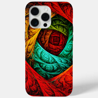 Funda Para iPhone 15 Pro Max Patrón de arte colorido artístico moderno abstract