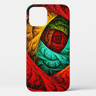 Funda Para iPhone 12 Patrón de arte colorido artístico moderno abstract