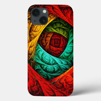Funda Para iPhone 13 Patrón de arte colorido artístico moderno abstract