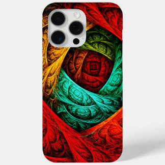 Funda Para iPhone 15 Pro Max Patrón de arte colorido artístico moderno abstract