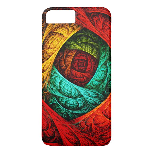 Funda De Case-Mate Para iPhone Patrón de arte colorido artístico moderno abstract (Reverso)