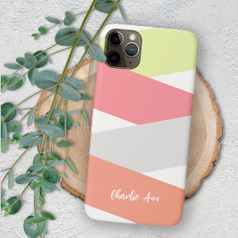 Funda Para iPhone 14 Plus De Case-Mate Patrón de Arte de Rayas Diagonales Simple Personal