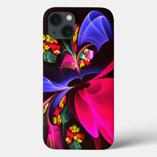 Funda Para iPhone 13 Patrón de arte de resumen floral colorido moderno