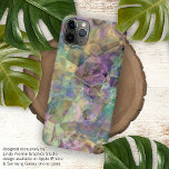 Funda Para iPhone 15 Mini Patrón de arte del Mosaico del Polígono del Funky<br><div class="desc">Clásico moda aqua turquesa, azul, verde azulado, verde, rosa, violeta, y polígono púrpura fantasía mosaico. Hermosa, moderna y fresca cubierta para la moda y amante del arte, amante de las caderas, amante del arte y amante del humor que quiere proteger su teléfono del polvo y la suciedad, el desgaste y...</div>