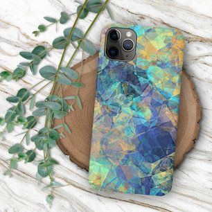 Funda Para iPhone 11 Pro Max Patrón de Arte en Mosaico de Polígonos Coloridos M