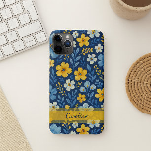 Funda Para iPhone 11 Pro Max Patrón de Arte Floral Personalizado con Clase