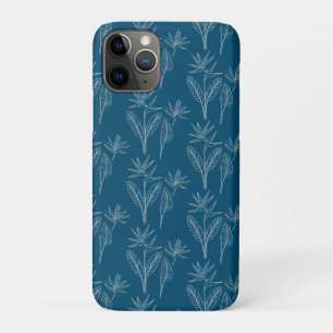 Funda Para iPhone 11 Pro Patrón de ave mínima del paraíso en Hawái moderna