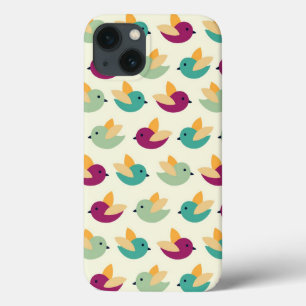 Funda Para iPhone 13 Patrón de aves