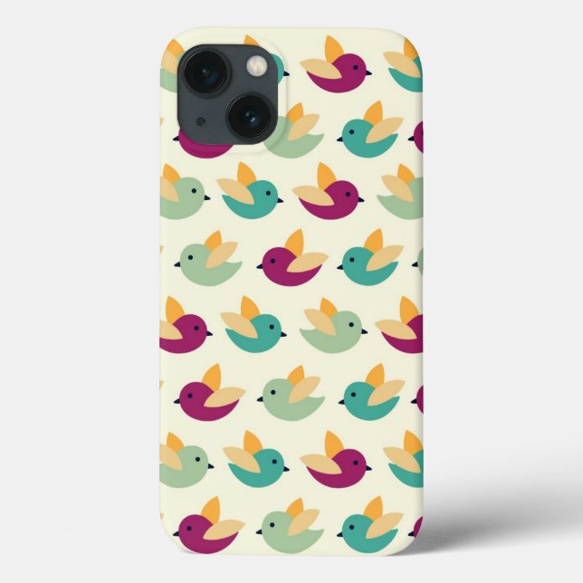 Funda De Case-Mate Para iPhone Patrón de aves (Reverso)