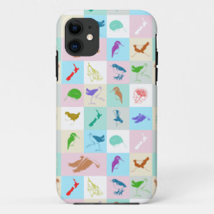 Funda Para iPhone 11 Patrón de aves de Nueva Zelanda