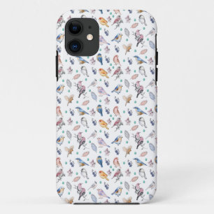 Funda Para iPhone 11 Patrón de aves primaverales