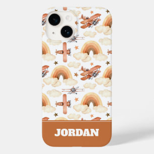 Funda Para iPhone 14 De Case-Mate Patrón de avión arco iris de color de agua suave