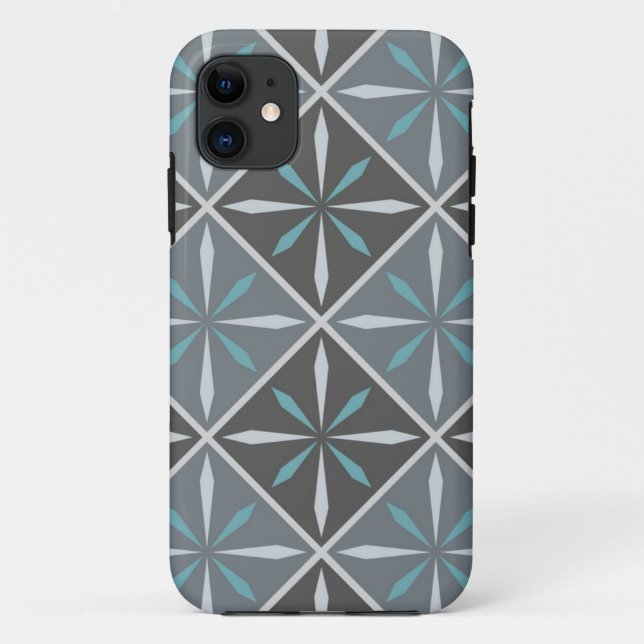 Funda De Case-Mate Para iPhone Patrón de azulejos de cerámica (Reverso)