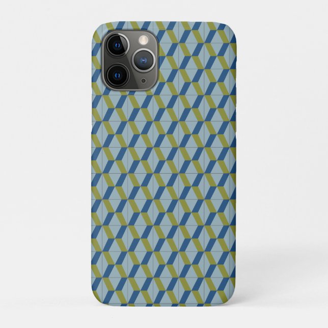 Funda De Case-Mate Para iPhone Patrón de azulejos geométricos portugueses en colo (Reverso)