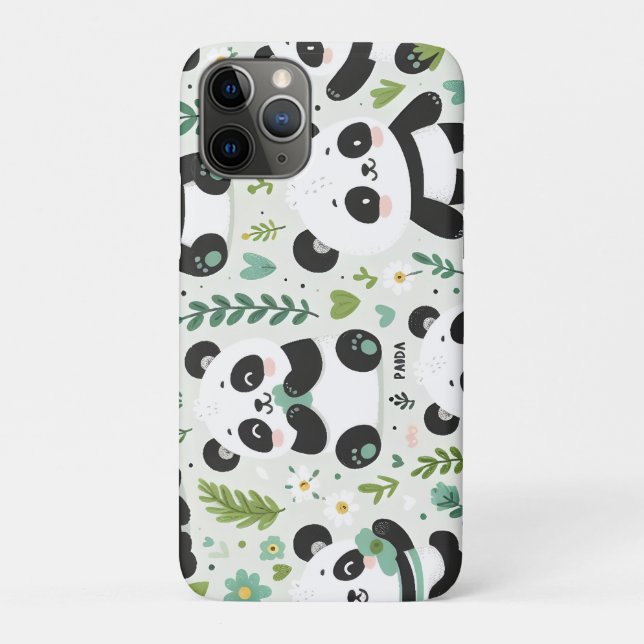 Funda De Case-Mate Para iPhone Patrón de Baby Panda (Reverso)