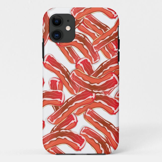 Funda De Case-Mate Para iPhone Patrón de Bacon crujiente (Reverso)