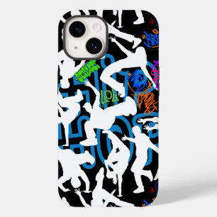 Funda Para iPhone 14 De Case-Mate Patrón de baile HipHop.w BG negro