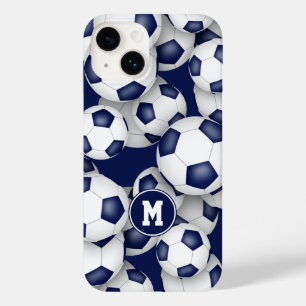 Funda Para iPhone 14 De Case-Mate Patrón de balones de fútbol de los chicas blancos 