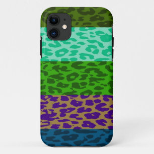 Funda Para iPhone 11 Patrón de banda de piel de leopardo multicolor 2