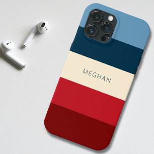 Funda Para iPhone 13 Pro Max Patrón de banda Minimalista monogramado
