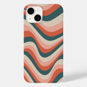 Funda Para iPhone 14 De Case-Mate Patrón de banda ondulada retro ondulado colorido