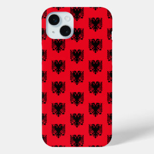Funda Para iPhone 15 Mini Patrón de bandera de Albania