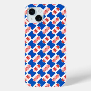 Funda Para iPhone 15 Mini Patrón de bandera de Croacia