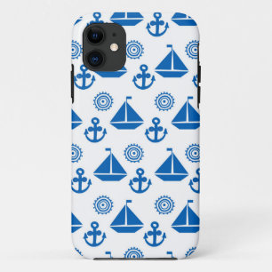 Funda Para iPhone 11 Patrón de barco de vela Personalizado