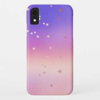 Funda Para iPhone XR Patrón de barras diagonales de oro Rosa