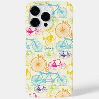 Funda Para iPhone 14 Pro Max De Case-Mate Patrón de bicicleta de color brillante Chica de ép