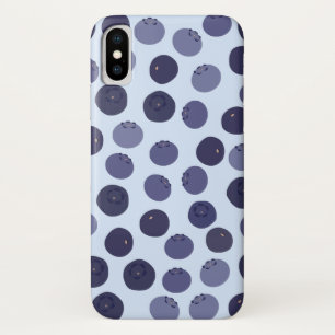 Funda Para iPhone X Patrón de Blueberry
