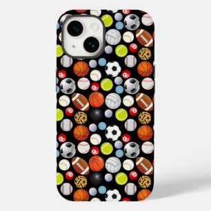 Funda Para iPhone 14 De Case-Mate Patrón de bolas deportivas