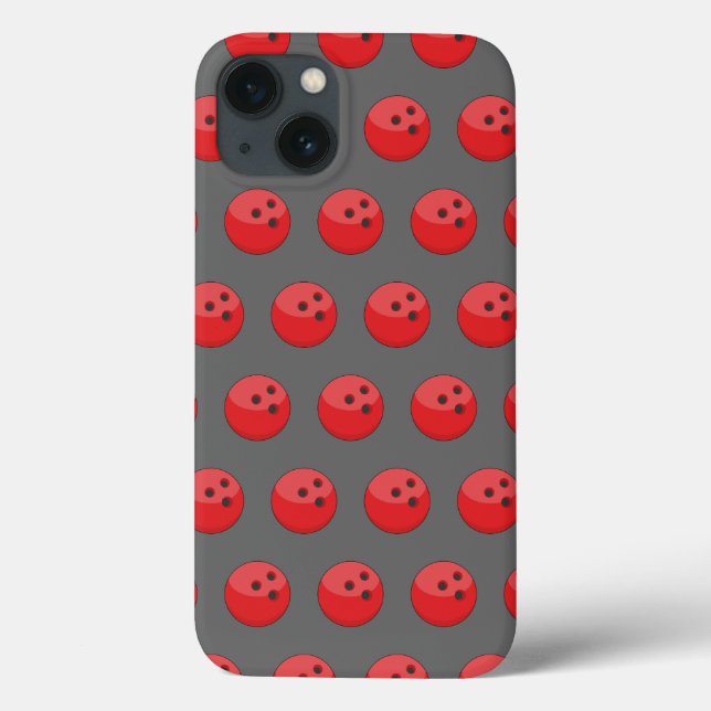 Funda De Case-Mate Para iPhone Patrón de bolas rojas (Reverso)