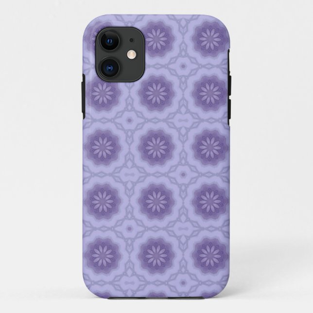 Funda De Case-Mate Para iPhone Patrón de bonito en Lavanda #2 (Reverso)