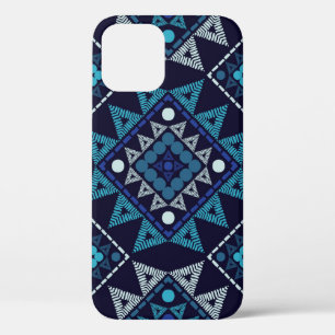 Funda Para iPhone 12 Patrón de bordado de Boho étnico sin mar