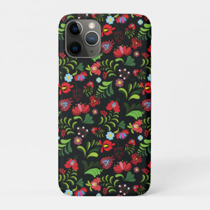 Funda Para iPhone 11 Pro Patrón de Bordado Húngaro Matyo